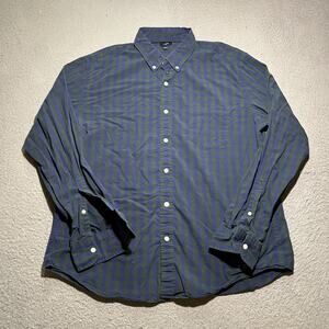 J Crew Shirt Mens XL Plaid Long Sleeve Button Down Preppy Cotton Casual